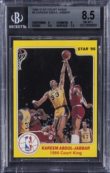1986 Star Court Kings #2 Kareem Abdul-Jabbar - BGS NM-MT+ 8.5